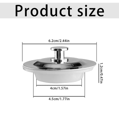 Tabanzhe Bath Plug UK -Sink Plug Replacement Universal Kitchen Bathroom Sink Plugs 40-42mm Hole Stainless Steel Drain Stopper for Bathtub,Wash