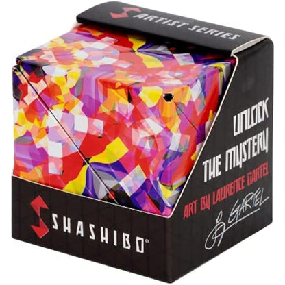 SHASHIBO Shape Shifting Box - Award-Winning, Patented Fidget Cube w/ 36 Rare Earth Magnets - Transforms Into Over 70 Shapes (Confetti- Artist Series)