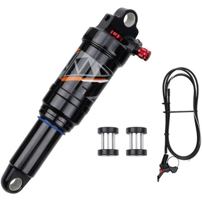 splumzer Mountain Bike Shocks Absorber Air Rear Shock - Rebound/Lock Out/Air Pressure Adjustable (200MM, Remote Lockout)