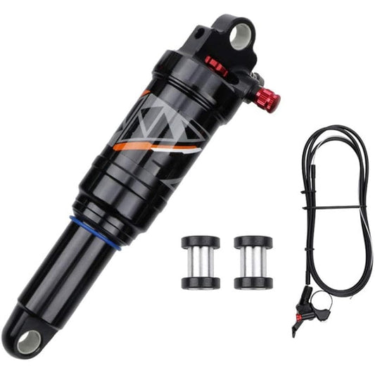 splumzer Mountain Bike Shocks Absorber Air Rear Shock - Rebound/Lock Out/Air Pressure Adjustable (165MM, Remote Lockout)
