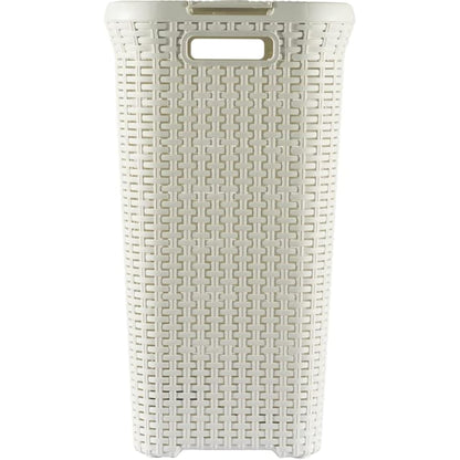 Curver Style 60 Litre Laundry Hamper, Vintage White