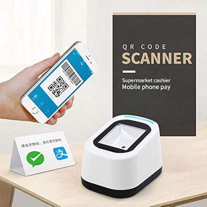 Wired Barcode Scanner USB Versatile Code Scanning QR Code 1D&2D Reader for Supermarkets/Stores