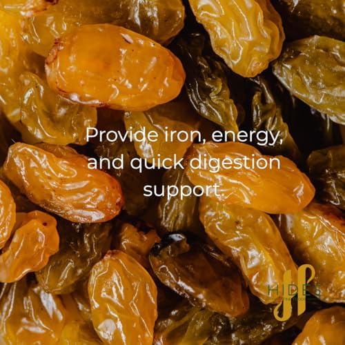 Hides Fine Foods - Sultanas 1kg - GMO Free - Suitable for Vegetarians - Baking - Desserts - Cakes - Cookies - Tart - Mince Pies - Breakfast - Granola