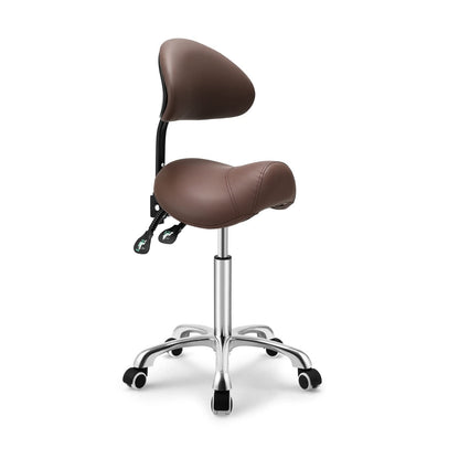 Kaleurrier Saddle Stool with Wheels, Height Adjustable, Anti-Fatigue, Ergonomic Chair for Lab, Clinic, Dentist, Salon, Massage, Office