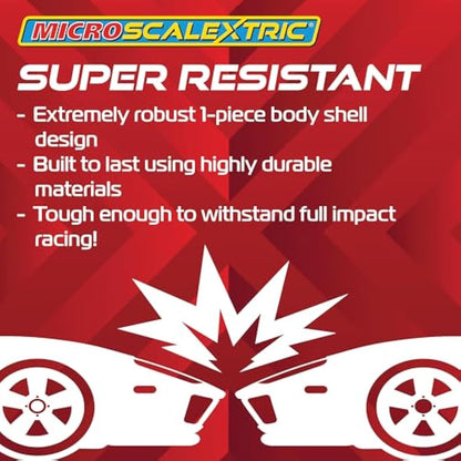 Micro Scalextric Cars - Justice League Wonder Woman - Toy Slot Car for use with Micro Scalextric Race Tracks or Set - Small Kids Gift Ideas for Boy/Girl Ages 4+, Micro Scalextric Accessories