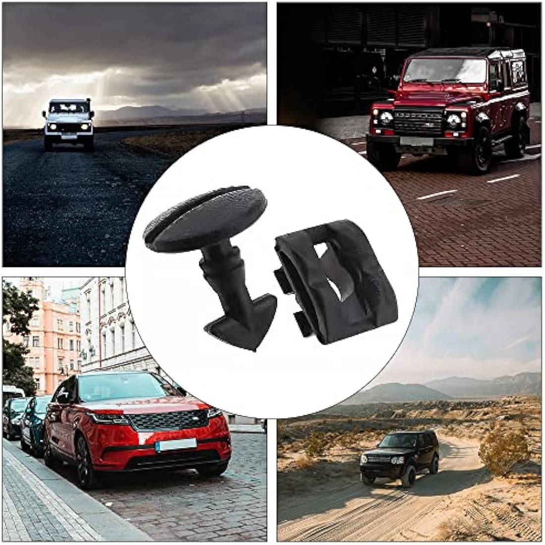 6 Pairs Rear Bumper Tow Eye Cover Inserts Fasteners Rear Bumper Tow Cover Clips Car Retainer Clips Trim Panel Bumper Clips for Car Panel Trim Maintenance