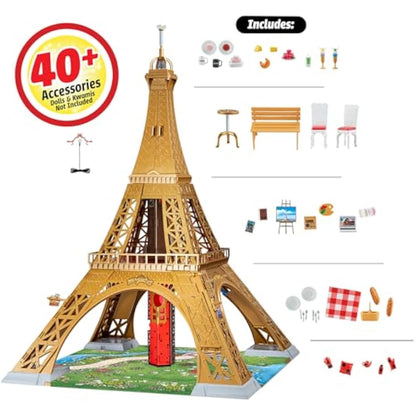 Miraculous Bandai Tales Of Ladybug And Cat Noir Paris Heroez Playset | 50'' Girls Playset With 3 Levels And 40+ Accessories Compatible With 26cm Ladybug Figures | Dolls Playset For Girls