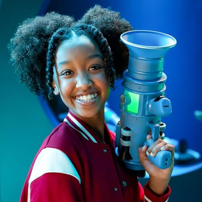 Despicable Me 4 The Ultimate Fart Blaster; Blasts out REAL Fart Rings of fog; Plays 15 Different Fart Sounds Lights Up and Emits Smells; It Includes 2 Different Scented Fart Formulas