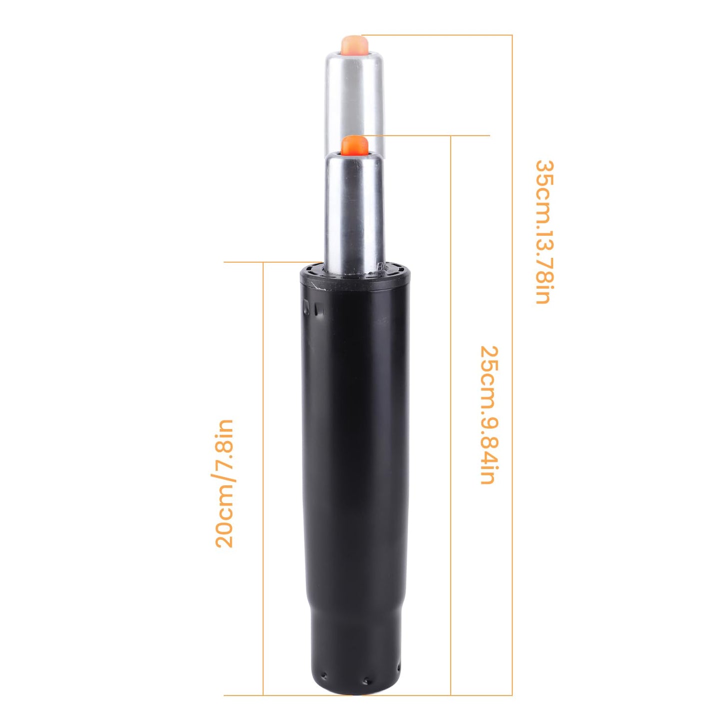 Glomora Gas Lift,Steel Replacement Gas Spring Rod Chair Part 360° Rotating Explosion Proof Chair Gas Lift Cylinder for Living Room Office (Black)