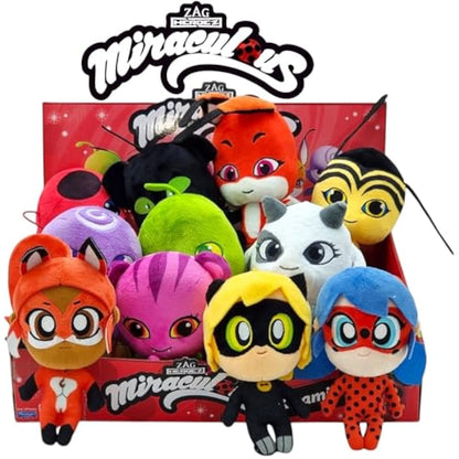 Bandai Miraculous Chibi Carapace Plush Toy From Tales of Ladybug and Cat Noir, 15cm Soft Toy, Super Soft and Cuddly (P50703)