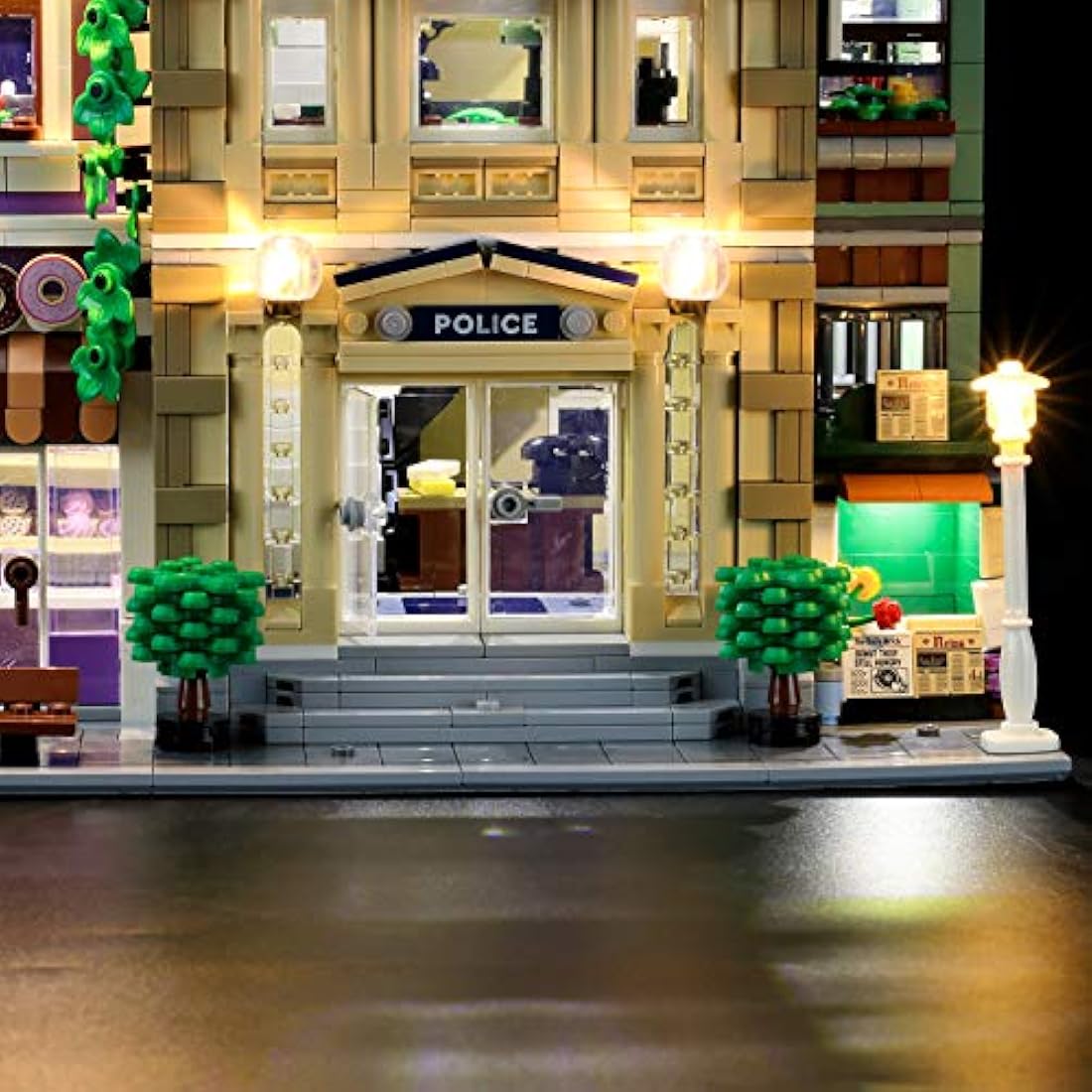 Lightailing Light Set For (Creator Expert Police Station） Building Blocks Model - Led Light kit Compatible With Lego 10278(NOT Included The Model)