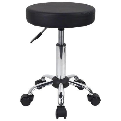 FURWOO Multi-Purpose Rolling Stool with Wheels for Spa - Adjustable Drafting Stool (Black)