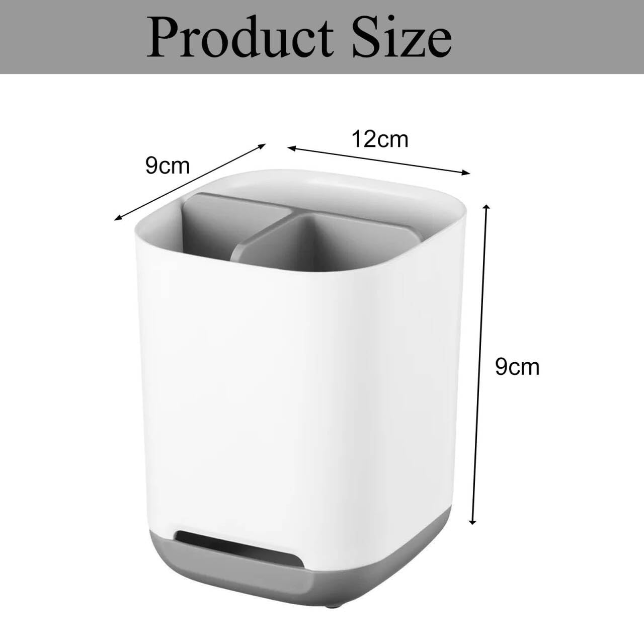 Toothbrush Holder, 3 Slots Toothbrush Organizer with Drainage Holes