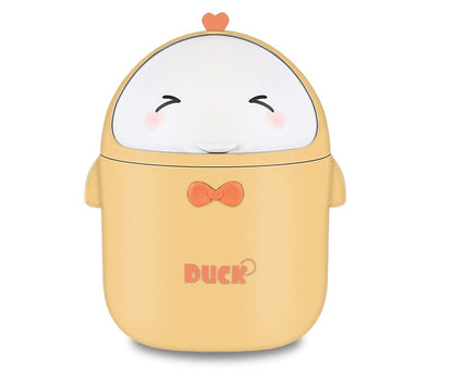 TOGHPUW Desk Bin, Mini Trash, Cute Small Waste Bin, Deskbin with Lid, Suitable For Office, Bedroom, Children'S Room (yellow)