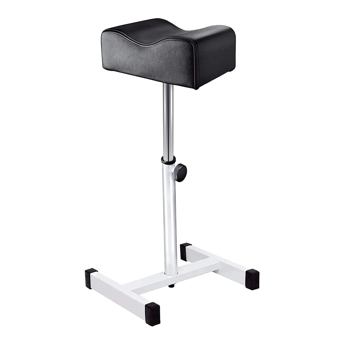 EBANKU Pedicure Foot Rest Stand Stool Salon Spa Beauty Footrest Home Pedicures Adjustable Seat Height Technician Nail Equipment (Black)