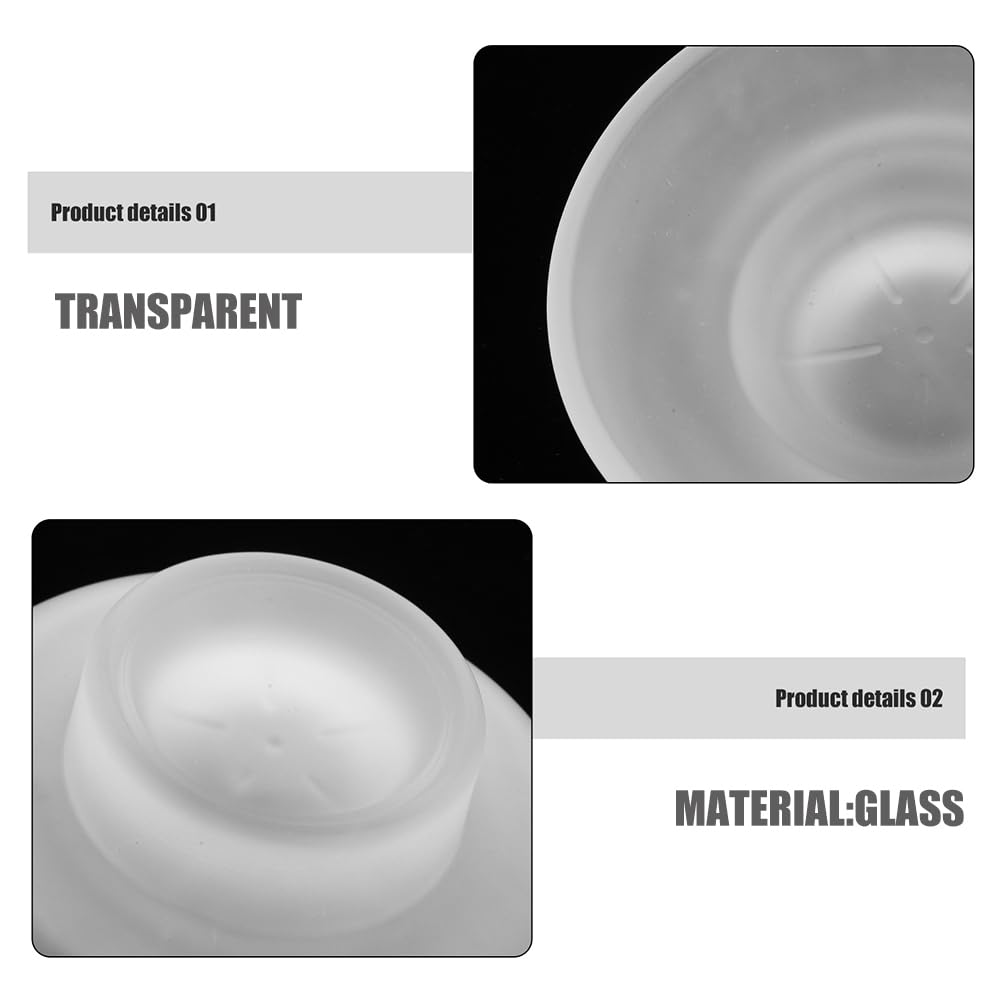 Garneck Glass Soap Dish: 11cm Frosted Round Sopa Tray Holder for Bathroom Shower Kitchen Sink Countertop washroom accessory 1Pc