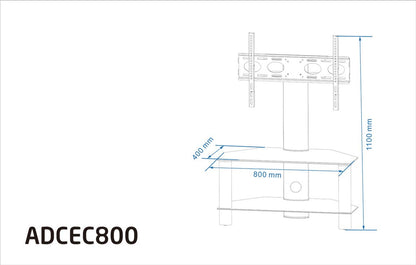 Alphason CENTURY CANTILEVER STAND 800 LIGHT OAK