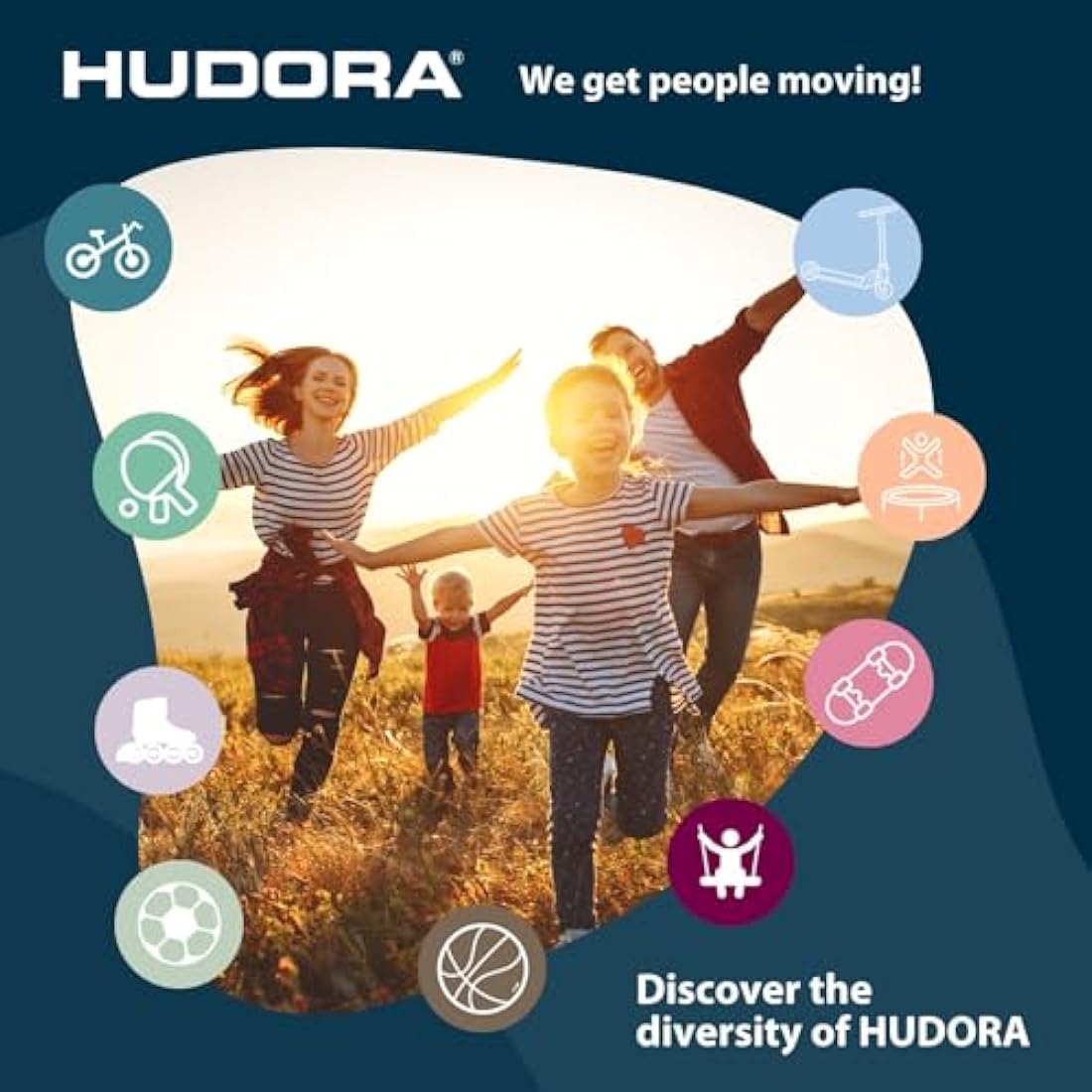 HUDORA Gymnastics Bar Fabian Standard/Pro - Single/double gymnastics bar for children & adults - 4 level height-adjustable gymnastics bar - Sturdy outdoor fitness bar for up to 100kg