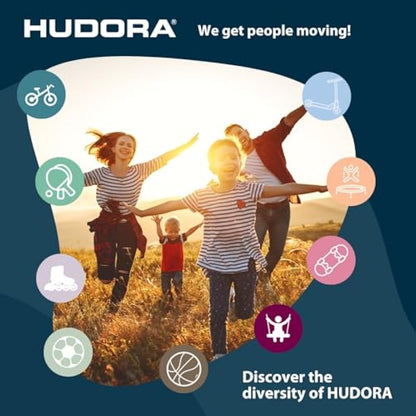 HUDORA Gymnastics Bar Fabian Standard/Pro - Single/double gymnastics bar for children & adults - 4 level height-adjustable gymnastics bar - Sturdy outdoor fitness bar for up to 100kg