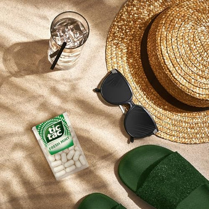 Tic Tac Fresh Mint Sweets, Tic Tacs Sweets for Party Bags, On the Go Refreshment, Bulk Box of 8 x 200 Fresh Mints