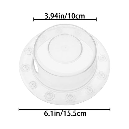2 PCS Bathtub Overflow Drain Covers Clear Silicone Bath Overflow Stopper Deep Bath Drain Cover Adds Inches of Tub Water Durable Hole Protection