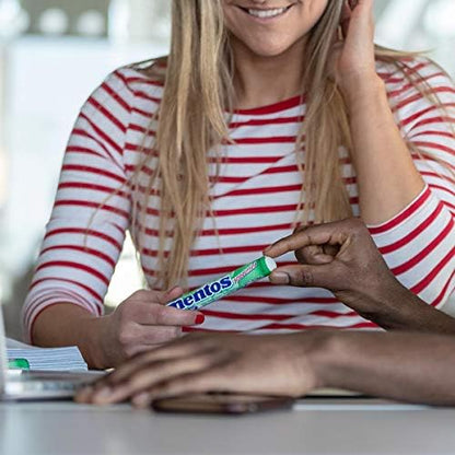 Mentos Spearmint Soft Mints, Refreshing Chewy Sweets With Natural Colours, Suitable for Vegetarians - 40 Rolls