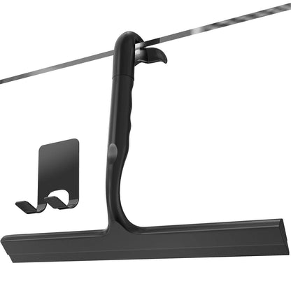 Shower Squeegee,All-One-Soft-Touch Silicone Squeegee with Built-in Hook