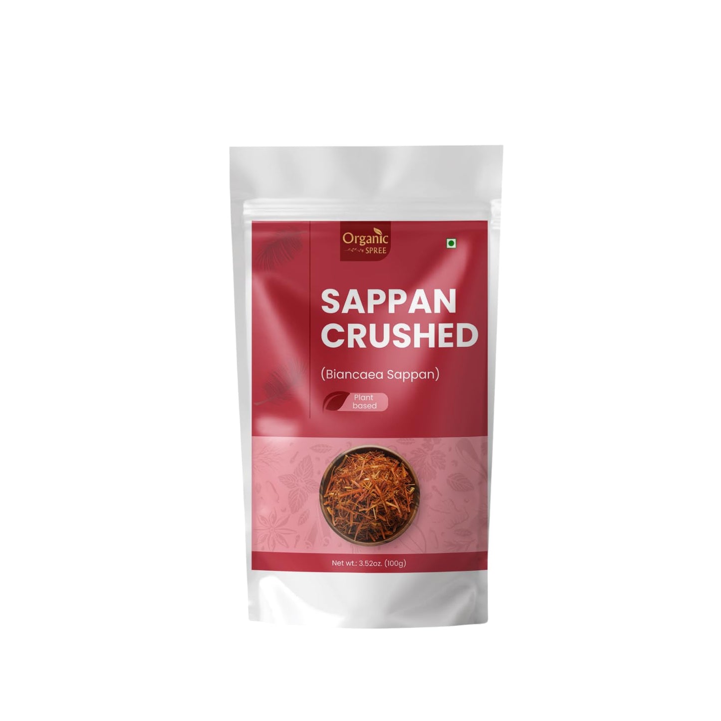 Organic Spree Sappan Crushed 100gm (3.52oz) Biancaea Sappan ? Pathimugam/Pathimukham ? Herbal Drink Mix (1)