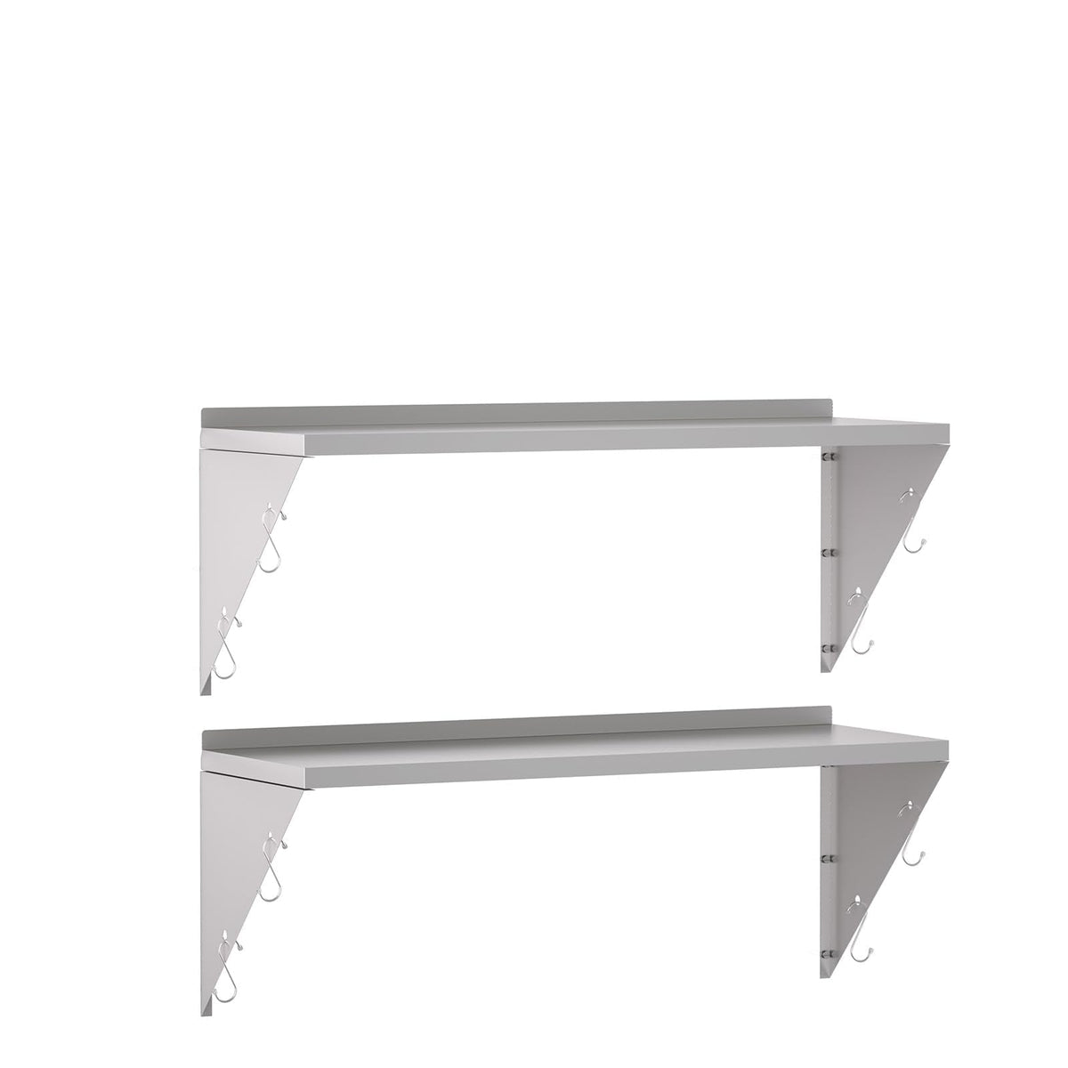 TAIMIKO Stainless Steel Wall Shelf Commercial Kitchen Shelves 100x30cm,2PCS