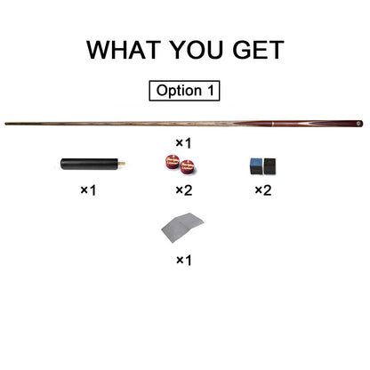 AONETIGER Snooker Cue 3/4 Jointed Handmade Pool Cue Ash Shaft Billiard Cue 3 Piece 57" 18oz Tip 10mm with Extension Accessories Hard Case/Bag Options