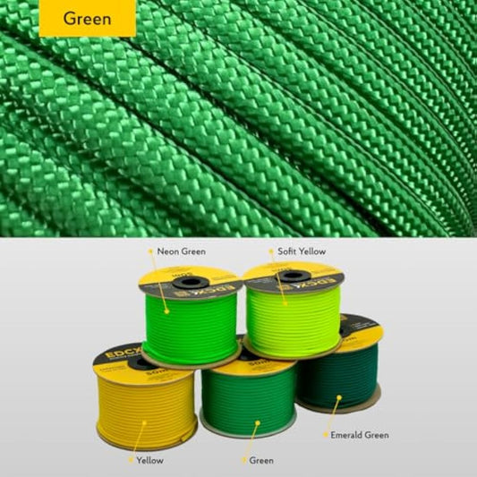 EdcX 4mm Rope 550 - Type III, 100% Rope, 7 Strand Rope, 4mm Rope in Solid Colors