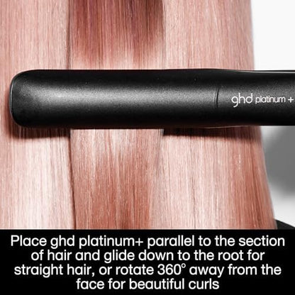 ghd Platinum+ Hair Straightener & Professional Styler - Stronger Hair, More Shine, Colour Protection - for All Hair Types - (UK Plug)