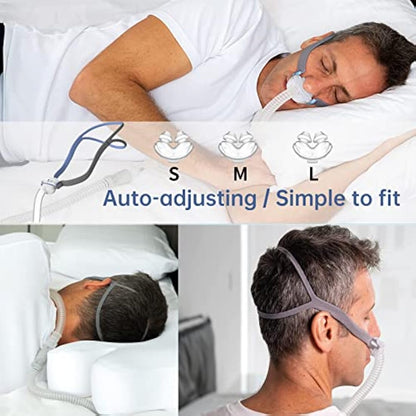 AirFit P10 Nasal Pillow Tube Frame, Headgear Strap Fit for ResMed AirFit P10, Full Combination Mask Accessory Includes Headgear Strap, Frame, Tube, S M L Size 3X Nasal Pillow, Mask Fit for Sleep