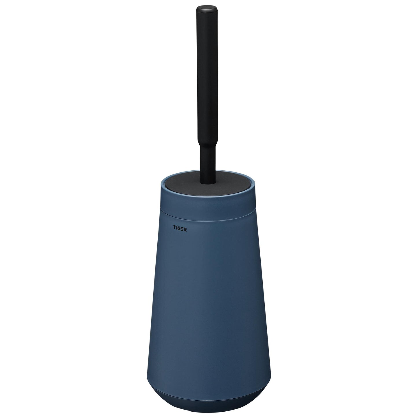 Tiger Tess, Toilet brush holder with Swoop? brush flexible, Blue/Black, 129x129x412mm