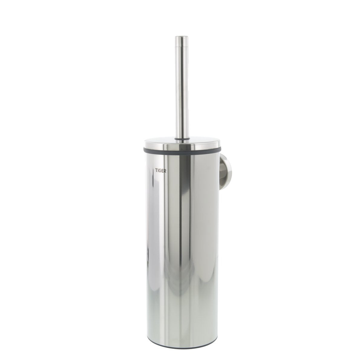 Tiger Boston Toilet Brush and Holder, Stainless Steel Polished, Chrome, 9.3 x 35.6 x 12.6 cm