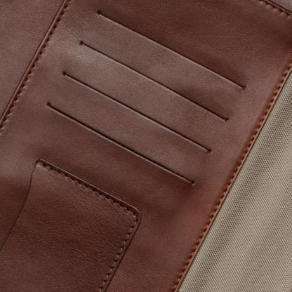 Maruse Luxury Leather Portfolio – Zip-Around Executive Folio & Organiser, Laptop & iPad Sleeve – Handmade in Italy, Brown