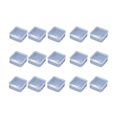 WYAN 15 Pack Square Clear Plastic Storage Containers Box with lids