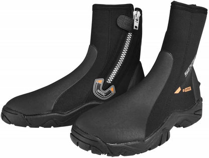 SEAC Pro HD 6mm Neoprene Wetsuit Boots with Side Zipper, Large