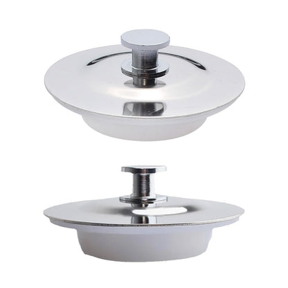 2pcs Bath Plug UK – Silicone Stainless Steel Drain Stopper for Bathtubs, Showers, and Sinks, Leak-Proof, Easy to Use