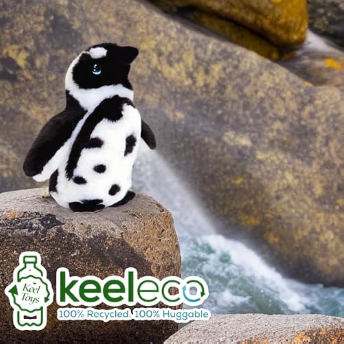 Deluxe Paws Plush Cuddly Soft Eco Toys 100% Recycled (Humbolt Penguin)