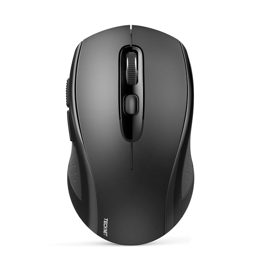 TECKNET Bluetooth Mouse, 4000DPI Wireless Mouse Computer Mice Bluetooth 5.0/3.0 and 2.4GHz Connectivity Mouse with 6 Adjustable DPI,18 Months Long
