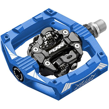 Funn Ripper Mountain Bike Clipless Pedals, Rocker Clip/Spring-Loaded Clip-in Mechanism, Compatible with SPD Cleats, 9/16" CrMo Axle Bicycle Pedals for MTB/Gravel Cycling
