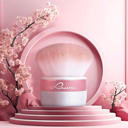 XXL Kabuki Brush Luvia, Powder Make-Up Brush, XXL Powder Brush for the Face, Bronzer, Blush, Contour, Highlighter, Vegan Cosmetic Brush, Kabuki Brush - Candy