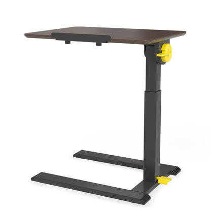 ETHU Compact Overbed Table with Tilting Tabletop 20-29.7"