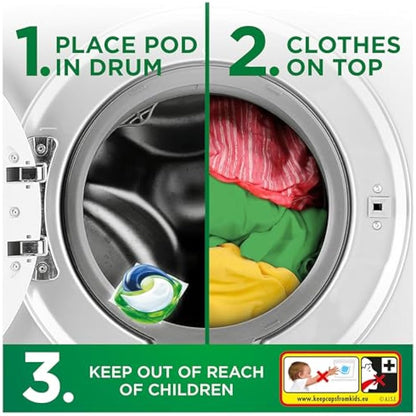 Ariel All-in-1 PODS®, Washing Liquid Laundry Detergent Capsules 108 Washes (54x2), Original, Outstanding Stain Removal In 1 Wash, Brrrilliant In Cold & Short