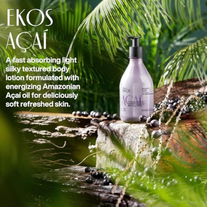 Natura - Ekos Açaí Revitalizing Body Lotion - Vegan Skin Care - 24 Hours of Soft Skin - Improves Skin Elasticity - Acai Oil - Brazilian Beauty Secrets - Self Care & Body Care - 13.5 fl oz (400ml)