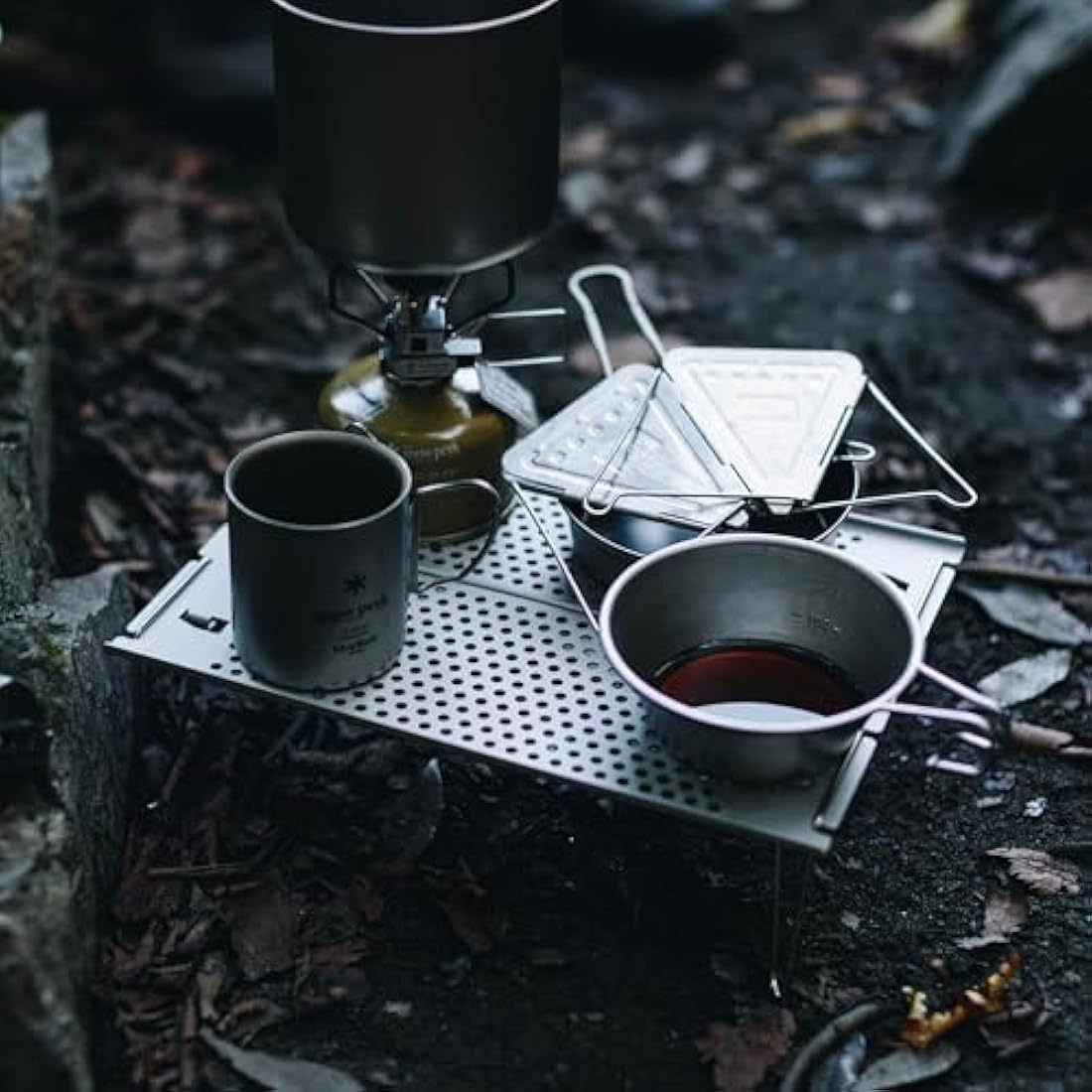 Snow Peak Ozen Solo Table, Aluminium, Silver, 297 x 210 x 85mm