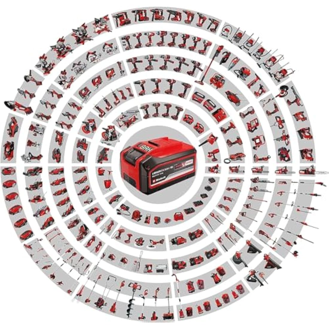 Einhell TE-CD 18/40 Li BL - Solo Power X-Change cordless drill, battery-powered (Li-ion, 18 V, 40 Nm, brushless motor, speed electronics, delivered without batteries & without charger), black, red