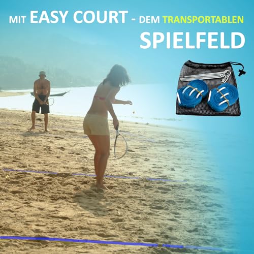 Speedminton S700 Set Speedminton S700 Set - Original Speed Badminton/ Crossminton All-round Set That Includes 2 Rackets, 5 Speeder Tube, Easy Court,