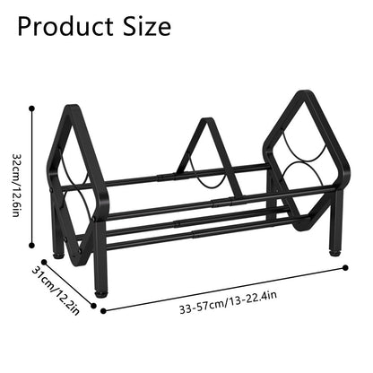 Axroad Mall Expandable Vinyl Record Storage Holder, Metal Album Record Stand 40-80 LP, Adjustable Desktop CD Display Stand for Albums, Audio